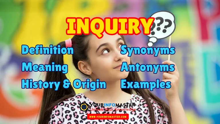 Inquiry Synonyms, Antonyms, Example Sentences