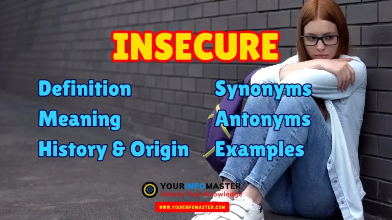 Insecure Synonyms, Antonyms, Example Sentences