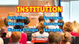 Institution Synonyms, Antonyms, Example Sentences