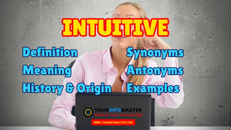 Intuitive Synonyms, Antonyms, Example Sentences
