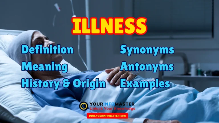 Illness Synonyms, Antonyms, Example Sentences